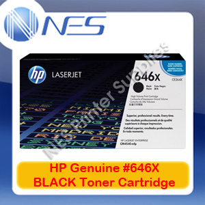 HP Genuine #646X BLACK Toner Cartridge for HP LaserJet CM4540/CM4540f/CM4540fskm [CE264X] 17K